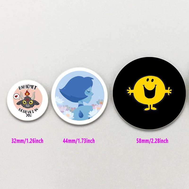 32/44/58 мм Милые Картофельные Морские Свинки Улитки Мультфильм Булавки Клоун Портрет Эмалевые Броши для Рюкзака Декоративные Металлические Значки Из Сплава Подарочные