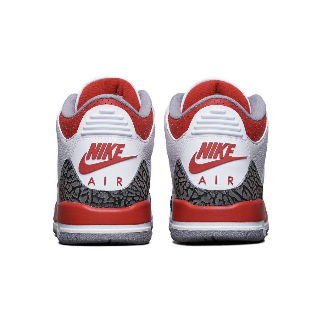Детские кроссовки Air Jordan 3 Retro GS Fire Red 2022 White Cement-Grey Black DM0967-160