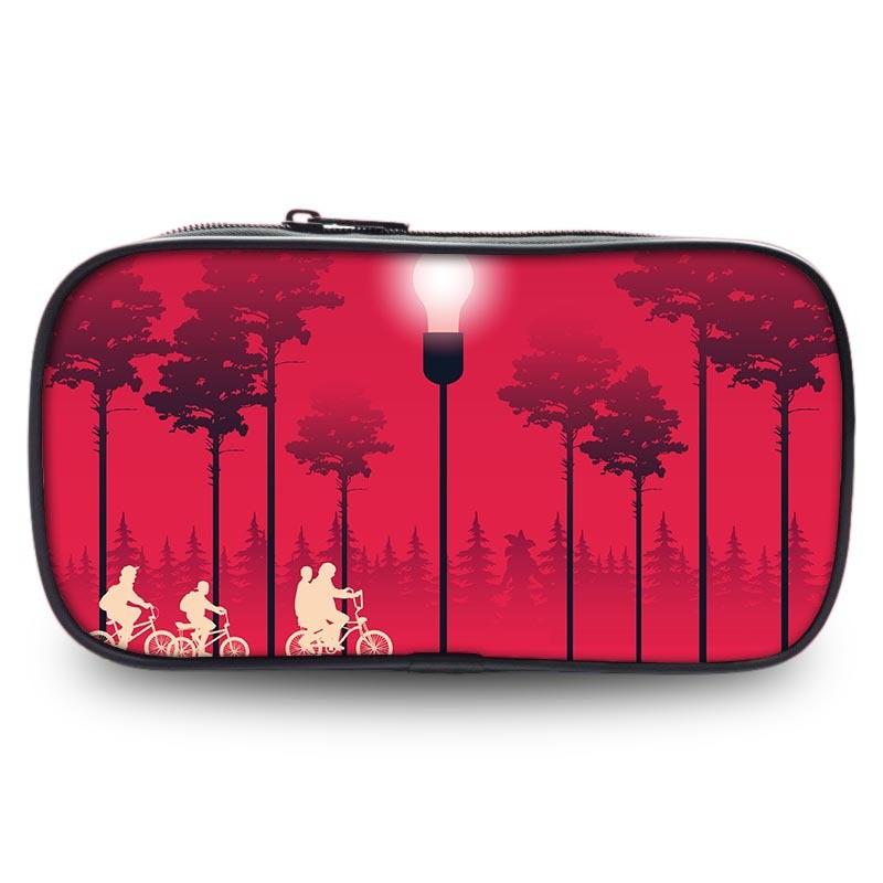 Вместительный пенал Stranger Things из ткани Оксфорд для студентов, универсальный дизайн