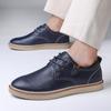 Модные Новые мужские повседневные деловые кожаные туфли с ручной прошивкой нитью Универсальные Джентльменские для вечеринки, офиса, свадьбы, Роскошные Высококачественные туфли