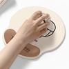Creative Line Drawing Mouse Pad with Memory Foam Wrist Rest