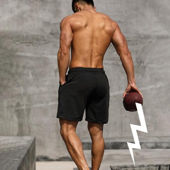 Knee Length Drawstring Stylish Loose Fashion Street Wear Men Running Short Pants