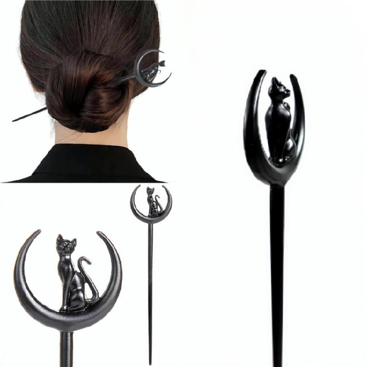 Лунный Зажим для Волос на Хэллоуин Винтажный Аксессуар для Волос Добавляет Винтажный Штрих к Наряду Подходит для Различных Мероприятий