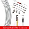 Electrician Wire Cable Elastic Threader Fish Tape Leader Connector Head Automatic Thread Guide
