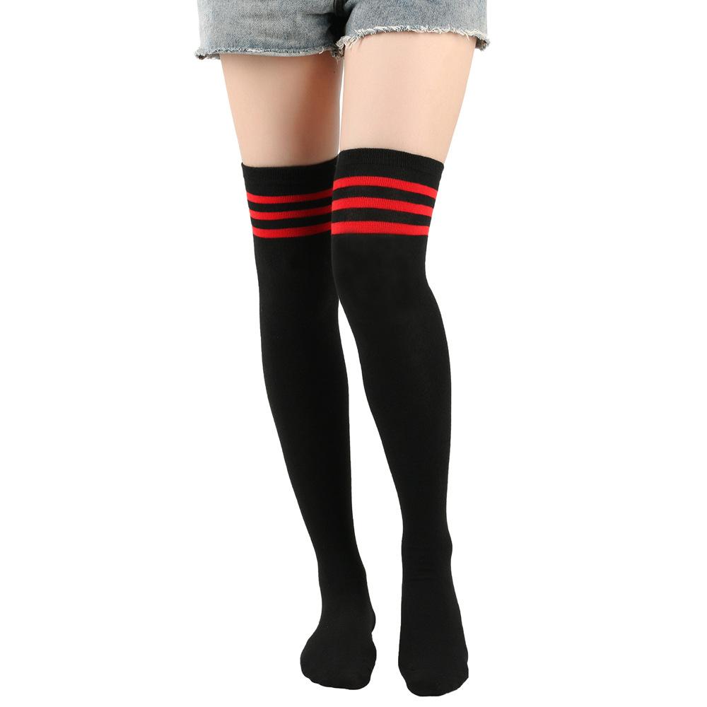 Classic Solid Color Versatile Knee Length Socks, Fashionable Women's Warm Socks, Sexy Slim Fit Long Socks, College Style Socks