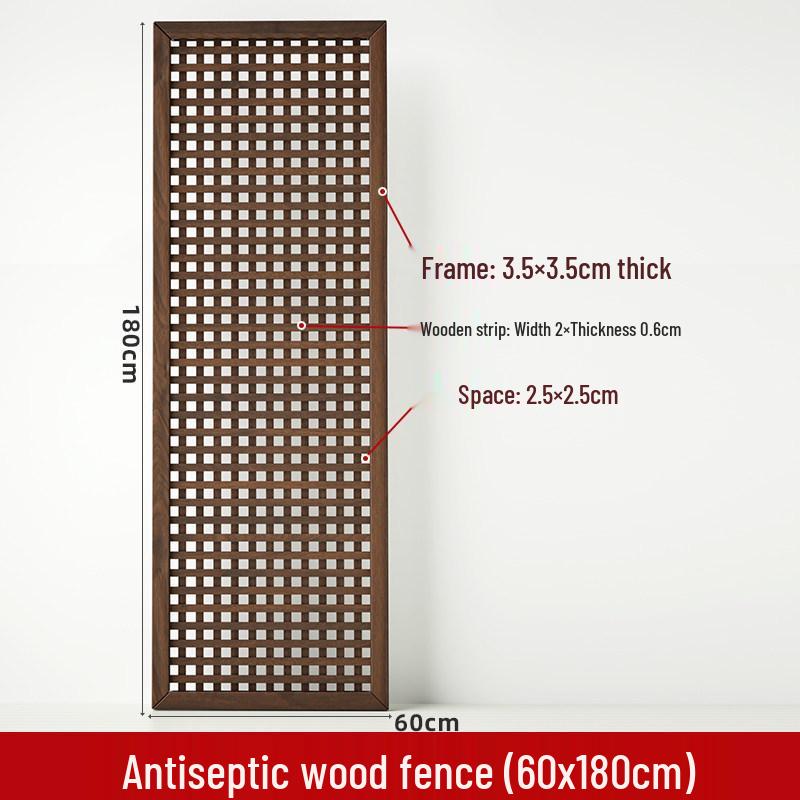 Outdoor Wooden Fence Lattice: Anti-Corrosion Courtyard Rail, Balcony Decor, Climbing Trellis Screen Partition.