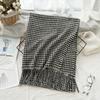 High End Imitation Cashmere Plaid Scarf Versatile and Warm In Winter  Women's Neck Scarf  Fringed Shawl