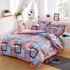 WTEMPO 4 PCS Bedding Set Breathable Bed Cover Skin-friendly Cotton Bed Decoration