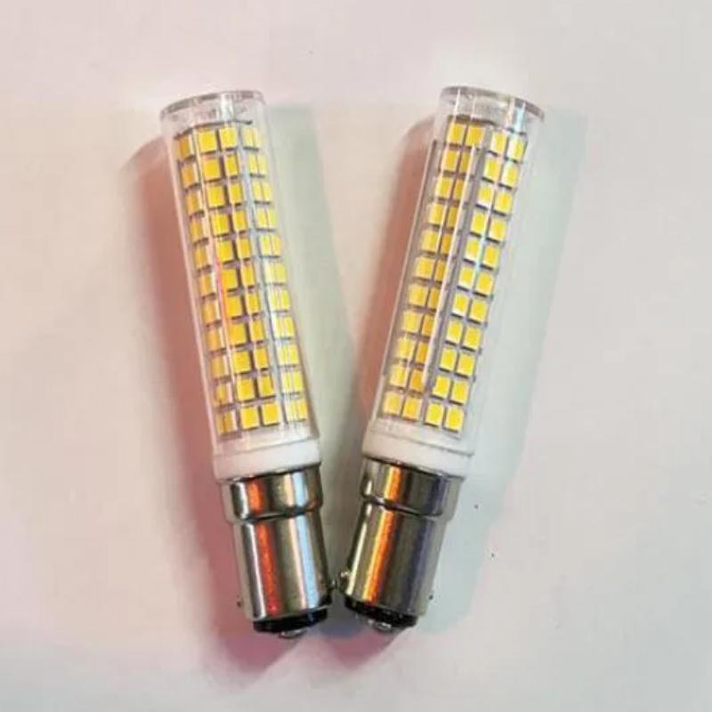BA15D 120 Volt Double Contact DC Bayonet Base Led Light Bulbs T3/T4/C7/S6 Soft Warm White BA15D Sewing Machine Bulbs