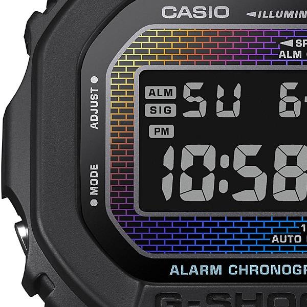 Casio Мужские часы G-SHOCK DW-5600RW-1JF [G-SHOCK Brick Pattern Design] Square Watch Black Digital