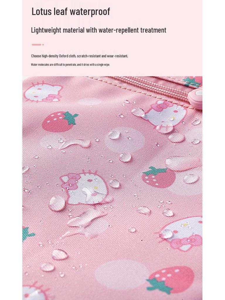 Водостойкий школьный рюкзак Canvas Kuromi & My Melody для учеников 1-3 классов.