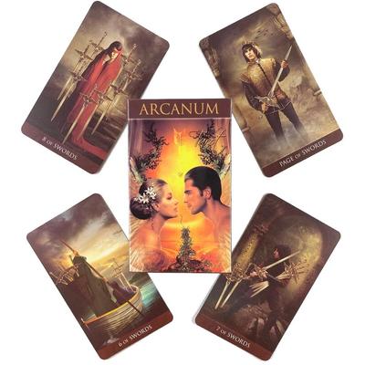 Полная английская колода Arcanum Tarot, 78 карт, таинственное гадание, Oracle, игральная карта, настольная игра для всей семьи
