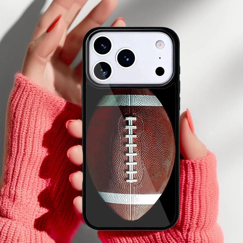 American Football Sport Phone Case for iPhone 17 16 15 14 13 Pro Max Back Cover for 12 11 Pro Coque