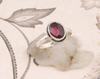 Red Garnet 925 Sterling Silver Ring Solid Stone Ring Statement Gemstone Ring Bridal Ring Gift For Christmas 2.8 Gms Approx