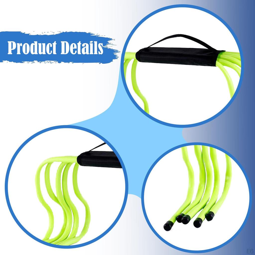 5Pcs Agility Hurdles Improves Strength Athletics Practice Speed Training Equipment