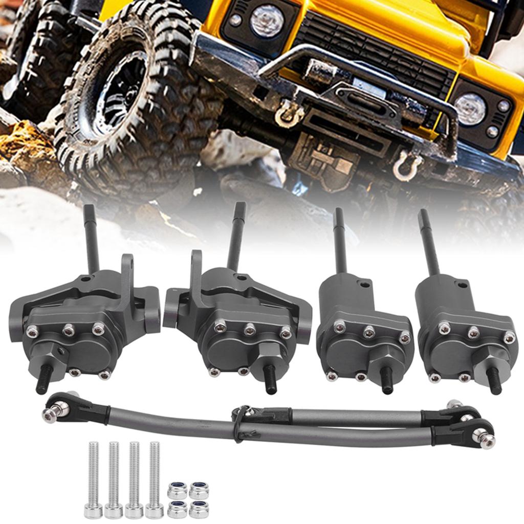 Rear Front Portal Axle WSteering Link Transmission Shaft Fit for Axial SCX10 II 90046 90047 RC