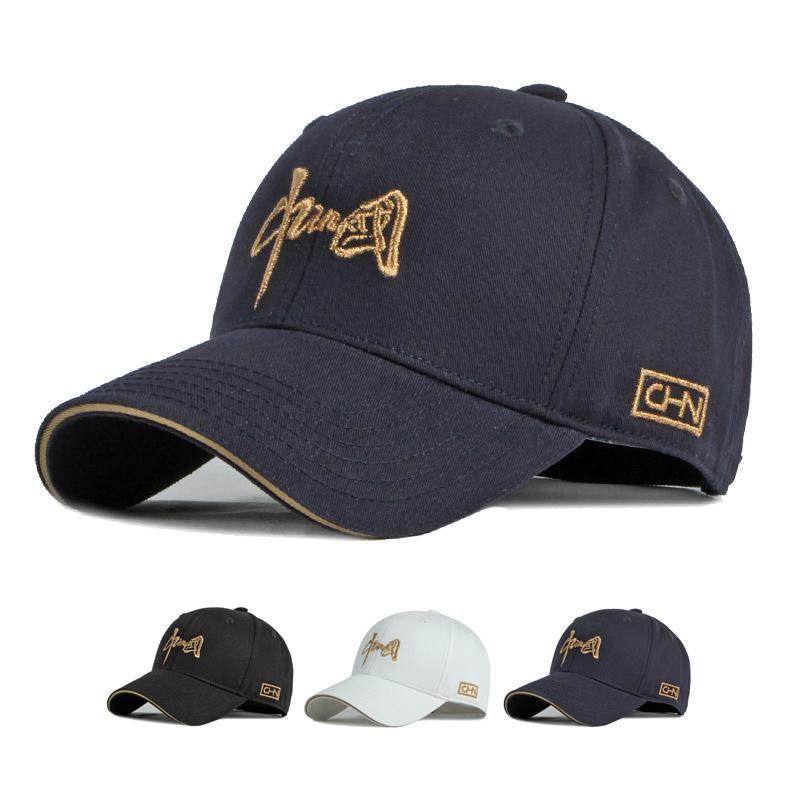 Cotton Hat Embroidered Chinese Baseball Cap for Men Women Outdoor Sunscreen Cap Snapback Hat Ponytail Panama Cap Visor Hats