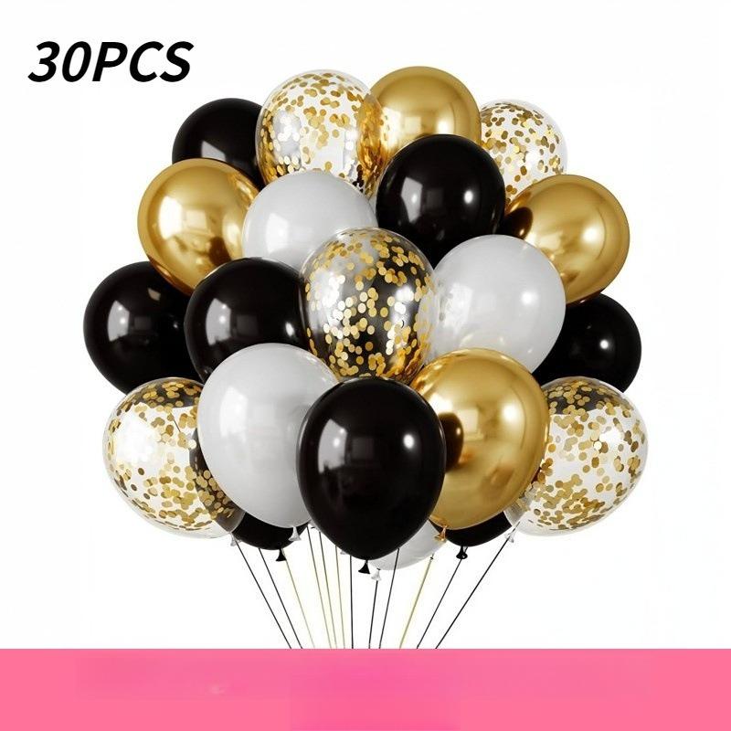 10 inch 30Pcs glitter paper scraps balloon set decoration balloons Christmas Halloween birthday holiday