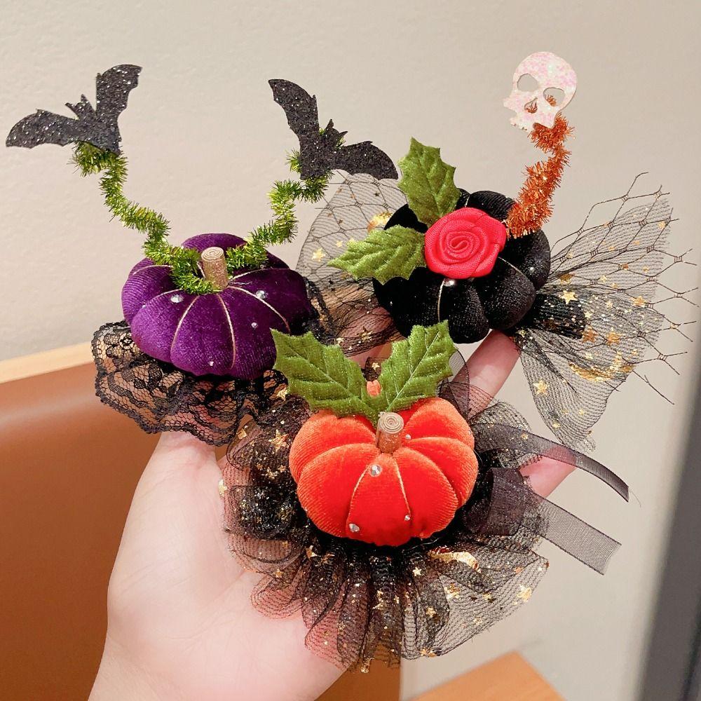 Ghost Halloween Hair Clip Y2K Witch Hat Hairpins Cute Cosplay Props Headwear Party Wear