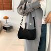 Trendy Lightweight Women Small Square Bag Crocodile Pattern Faux Fur Material Versatile Chain Strap Single Shoulder Bag