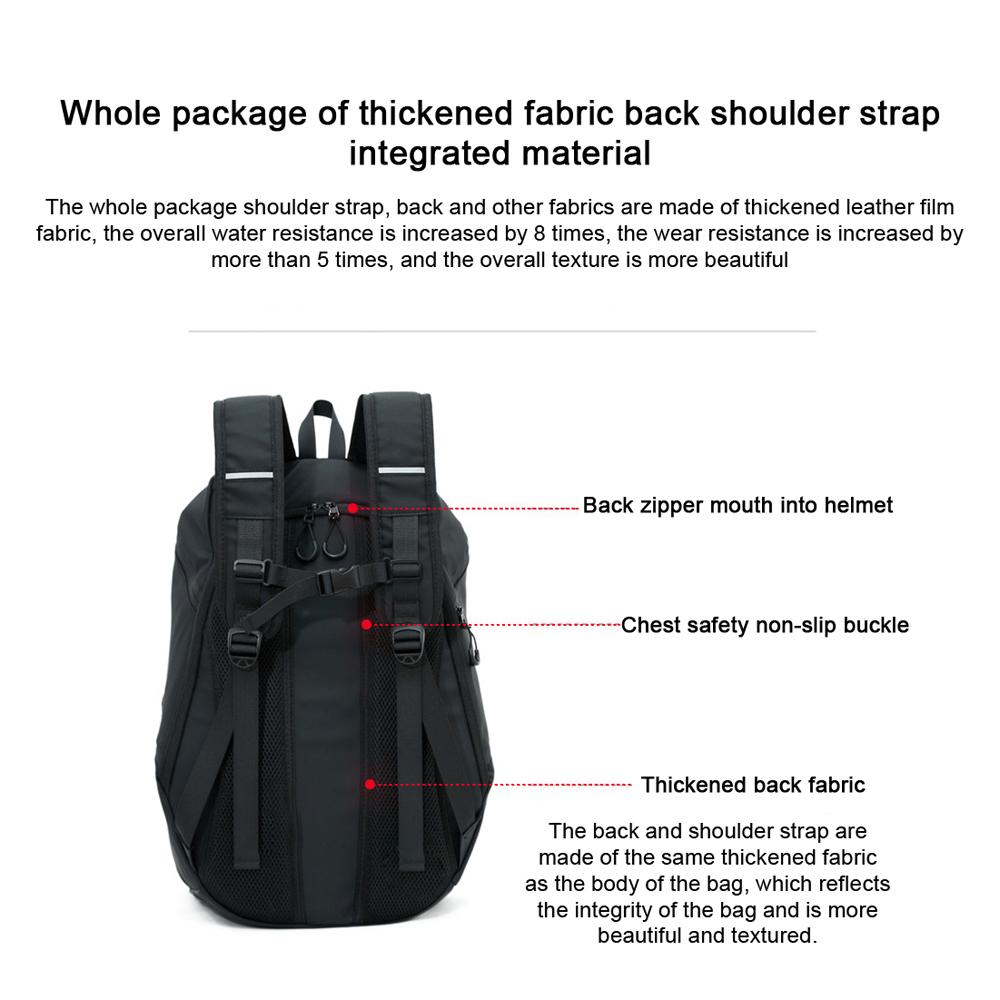 Multifunctional Large Capacity Motorcycle Backpack Motorcycle Helmet Bag Motorcycle Riding Bag