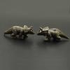 Random Color Antique Brass Dinosaur Figurines Tyrannosaurus Spinosaurus Triceratops Vintage Copper Ornaments Tea Pet Decoration