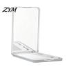 Compact Beauty Accessory Portable Folding Makeup Mirror with Comb, Travel Cosmetic Mirror, Pocket Size & Hair Detangling Comb for Women Girls