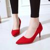 2024 Summer Women 8cm High Heels Platform Pumps Female Elegant Sweet Platform Shoes Pointed Toe Stiletto Cheap Office Red Pumps