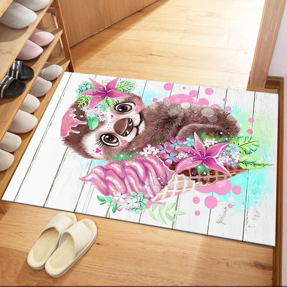 Sloth In The Jungle Square rugs are a great choice for living rooms, bedrooms, home décor, and as gifts.