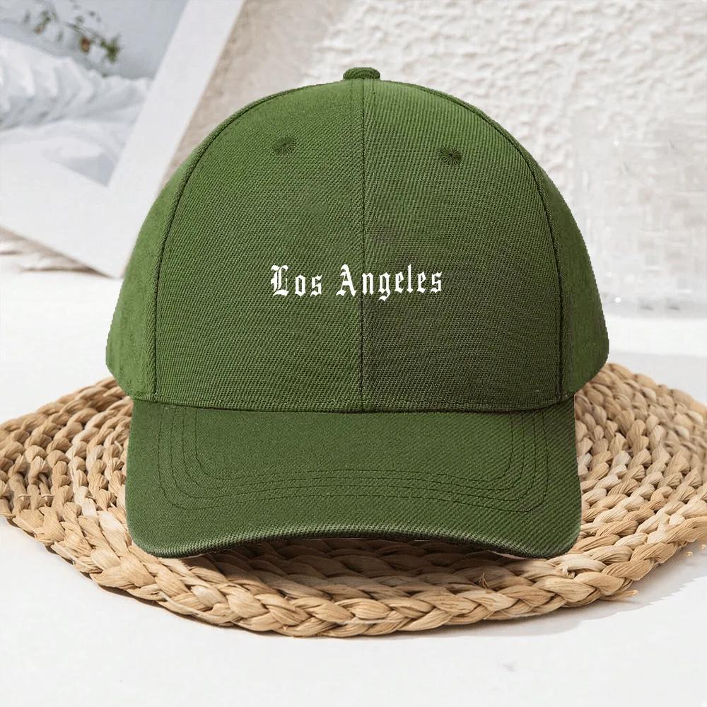 Красная Бейсболка с вышивкой Los Angeles, Регулируемая, Повседневная, Для улицы