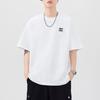 Summer Heavy 300g Embroidered Short-sleeved T-shirt Loose Japanese Casual T-shirt