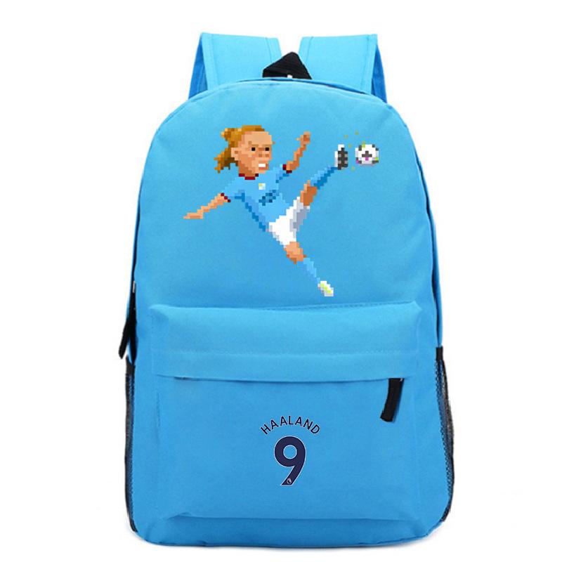 Haaland World Cup Backpack Large Capacity Durable School Sports Backpack