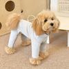 Warm Elastic Pet Jumpsuit Windproof Dog Fleece Pajamas Pet Four Legged Pants  Small Medium Dogs