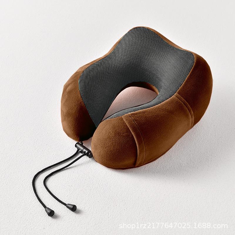 Memory cotton u-shaped pillow comfortable storage neck pillow office nap magnetic cloth neck pillow