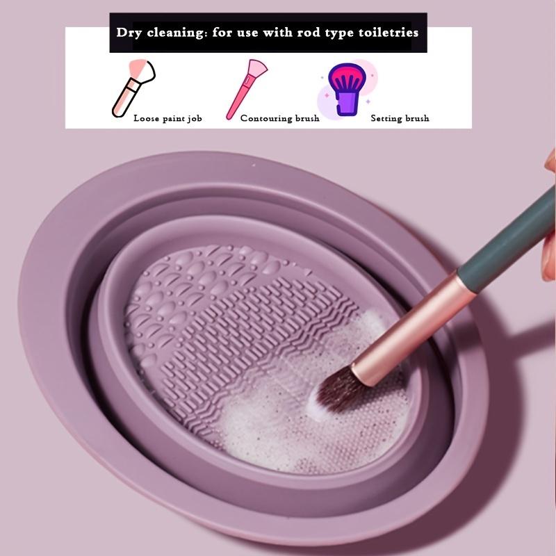 1 шт. Многофункциональная силиконовая складная чаша для чистки кистей для макияжа, кисти, пуховка для пудры, скраб-пад для красоты, инструменты для макияжа