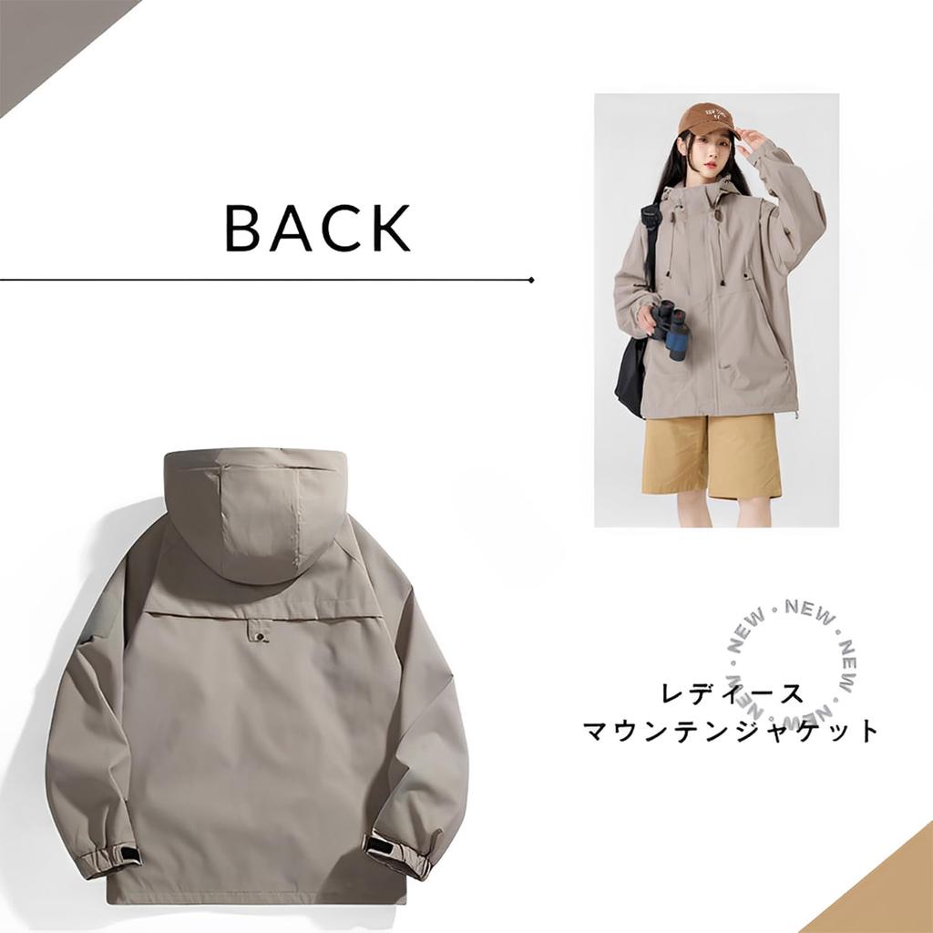 Mountain Water Cold Mountain Daily Commuting [Bear's Hut] Women's Jacket, Outdoor, Comfortable, Windproof, Repellent, Protection, Parka, Spring,