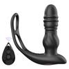 Анальная пробка-вибратор с беспроводным управлением, мужской массажер простаты, кольца для фиксации эякуляции, секс-игрушки для мужчин