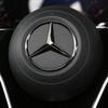 pbfvl2 2025 Hot For Mercedes Benz GLE B/C/E/S C200L GLC5 2mm/58mm Hollow Out Badge ABS Car Emblem Steering Wheel Center Logo Original R