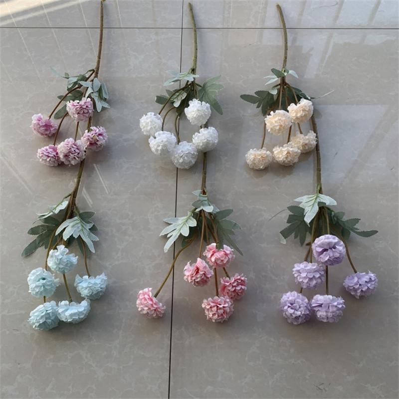 5 головок хризантем для пинг-понга, искусственные цветы, предметы интерьера, искусственные цветы, мягкие украшения, украшения для гостиной, цветочные украшения для свадьбы