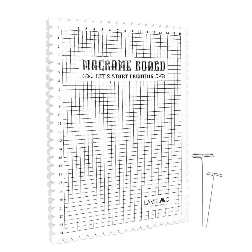 Доска для макраме для проектов по вязанию крючком Рукоделие Пряжа Вязание Инструмент для плетения с иглой Точечная игла Доски для блокировки