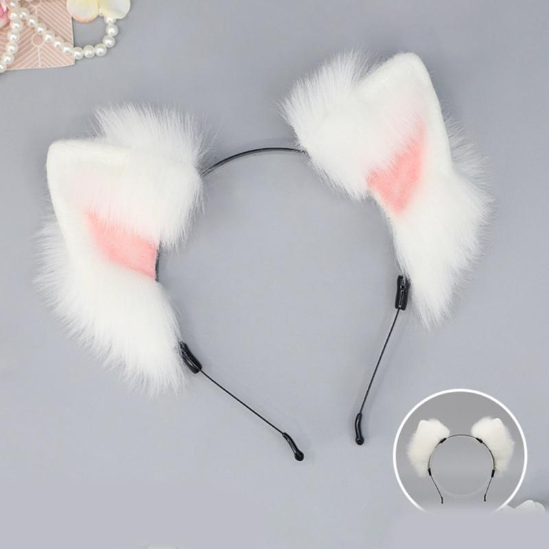 Halloween Cartoon Cat Ears Hair Hoop Woman Headband Makeup Headband for Easter Carnivals Cosplay Hair Accessories