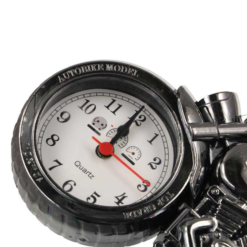 Easy to Use Arabic Numeral Bedside Clock Motorcycle Model Motorcycle Alarm Clock Desktop Ornament