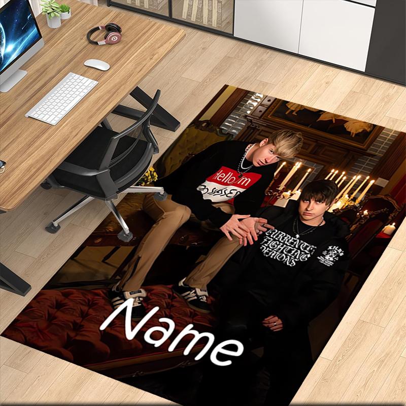 Custom Name Sam and Colby Printed Carpet, for Office Chair Living Room Bedroom Kitchen Room Decor Gifts.