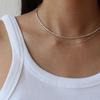NORMALLEE [Silver 925] Glitter Pebble Necklace