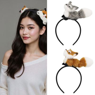 Милая Animal Hairband Дышащая Ткань Удобная Повседневная Носка Для Детей Взрослых Вечеринки Костюм Аксессуары