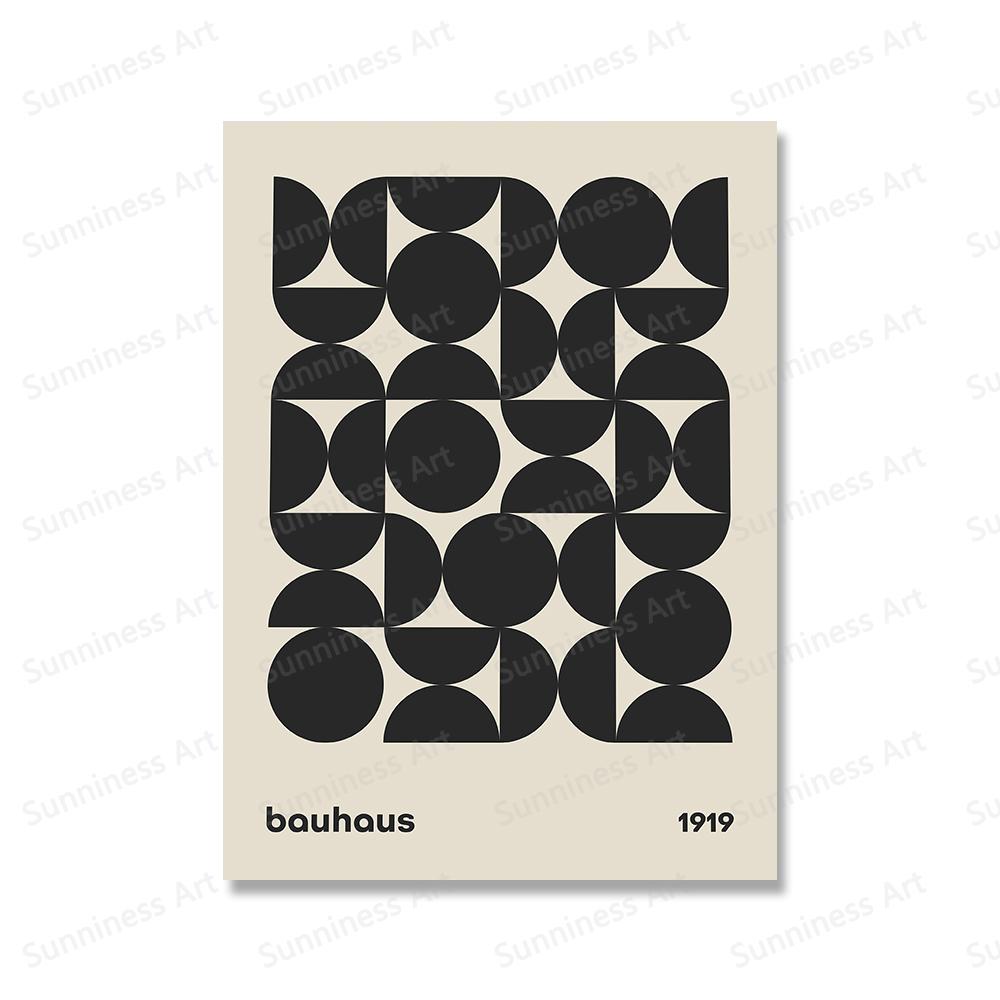 Выставка Баухауса Птица Геометрическая Абстракция Поп-культура Настенное Искусство Холст Картины Плакаты Печати Картины Для Декора Гостиной