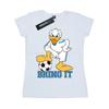 Disney Женская/дамская хлопковая футболка Donald Duck Bring It