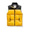 Autumn and Winter Color-blocked Stand-up Collar Down Jacket Vest for Men Thickened Waistcoat White Duck Down Thermal Vest Down Vest for Men