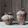 Wabi-Sabi Ceramic Vase: Retro, Handmade Pottery for Zen Flower Arrangements In Homes or Hotels.