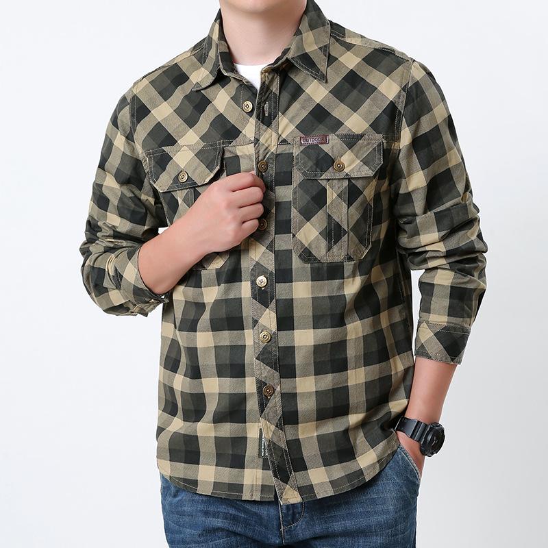 Men's Long Sleeve Shirts Lightweight Chambray Workout Shirts With Pockets Casual Button Up Relaxed Fit Dress Shirts for Men Outdoor Western Shirt